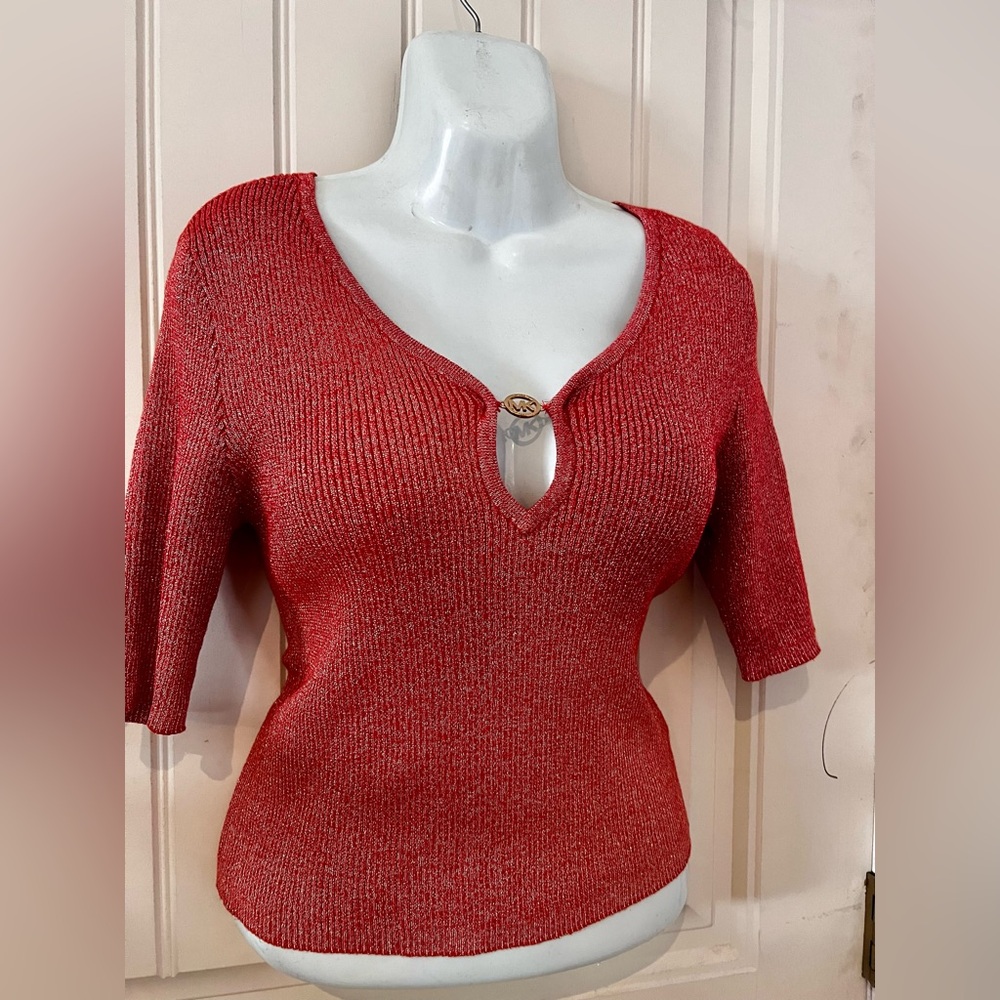 Michael Kors Red glitter stretch size large
